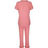 👉 Pyjama gemêleerd oranje vrouwen met elasthan Harmony Koraal 4055707324962