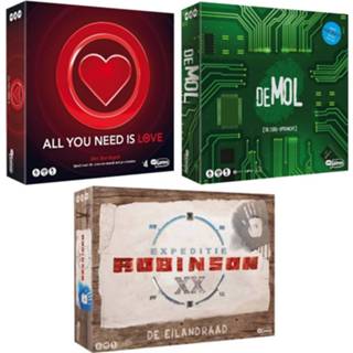 👉 Bordspel Spellenbundel - All You Need Is Love & Wie De Mol Code Opdracht Expeditie Robinson Eilandraad 8720663089694