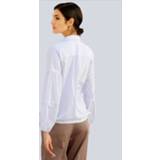👉 Blous vrouwen wit modieuze highlight effen Blouse Alba Moda 4055708251724