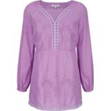 👉 Tuniek met bloemenborduursel Alba Moda Paars