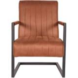 👉 Fauteuil Label51 Milo - Cognac Microfiber 8719323327818