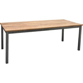 👉 Eettafel teakhout Livingfurn - Eetkamertafel Boston Vier Poots 240x100 Cm 7439612465472