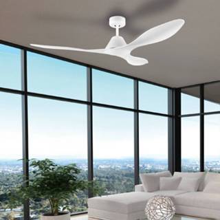 👉 Plafond ventilator a+ Mat Wit eglo Plafondventilator Nevis met LED lamp,
