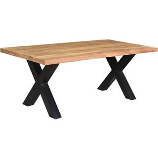 👉 Eettafel mannen Label51 Eetkamertafel Zino - Rough Mangohout 240x100 Cm 8719323322851