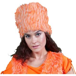 👉 Bontmuts oranje One Size hoge 8718758029311