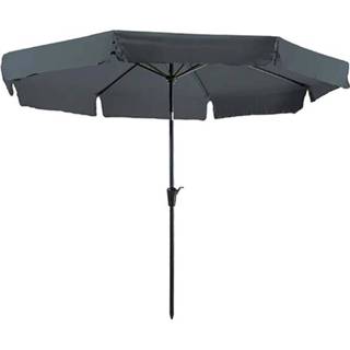 👉 Polyester antracite staande parasols grijs-antraciet Madison Kos stokparasol