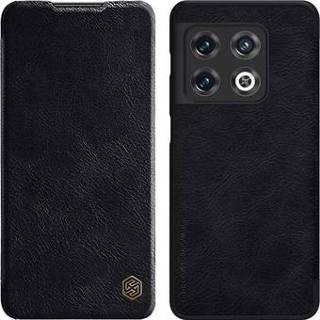 👉 Flip hoesje zwart Nillkin Qin Series OnePlus 10 Pro - 5712580112305