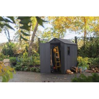 👉 Tuinhuisje Keter | Tuinhuis Darwin 46 Greyish Woodlook 7290112633620