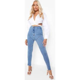 👉 Corrigerende High Waist Skinny Jeans, Light Wash