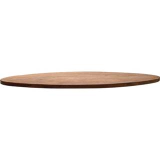👉 Eettafel bruin teakhout Livingfurn - Eetkamertafel Tafelblad 210x100x6 Cm 7439612529570
