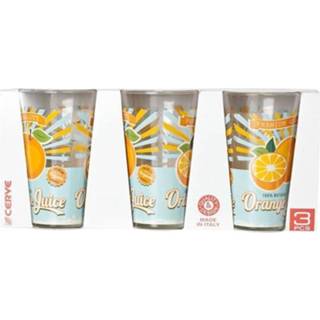 👉 Longdrinkglas oranje Cerve Nadia Bio Vintage Orange - 31 Cl Set-3 8001691826940