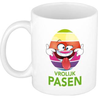 👉 Mok multi keramiek active Vrolijk Pasen mok/ beker - mokken