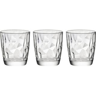 👉 Waterglas transparant glas active 3x Stuks tumbler waterglazen/sapglazen Diamond 305 ml