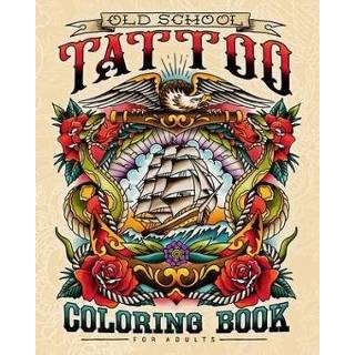 👉 Tattoo engels Old School Coloring Book for Adults 9798604999851