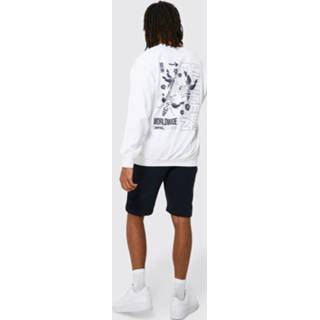 Oversized Bloemen Trainingspak Met Trui En Shorts, Navy