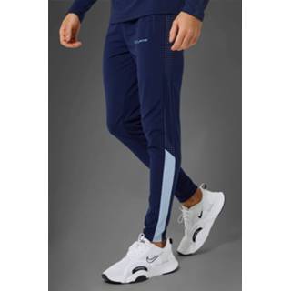👉 Man Active Mesh Performance Joggingbroek Met Panelen, Navy