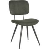 👉 Eetkamer stoel groen donkergroen Label51 Eetkamerstoel Vic - Army Green Ribcord 8720143414930