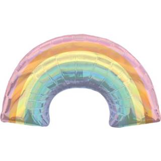 👉 Folieballon pastel Amscan Supershape Iridescent Rainbow 45 Cm 26635412117