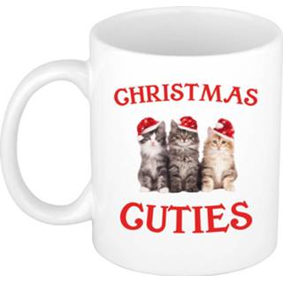 👉 Kerstcadeau Christmas cuties kerstmok met kittens 300 ml