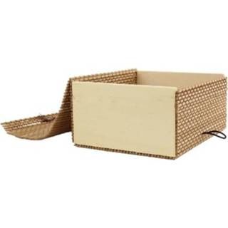 👉 Opbergbox bamboe One Size hout Orange85 - Opbergdoos met deksel 3-delig Organiser Bamboedoos Opbergdozen 8720289411145