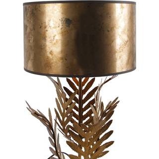 👉 Vintage tafellamp goud One Size brons met bronzen kap - Botanica 8718881120411