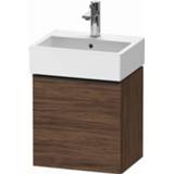 👉 Duravit D-Neo fonteinonderkast linksdraaiend 43,4 x 32,2 44 cm, noten donker mat