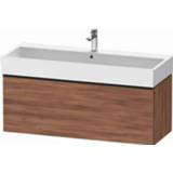 👉 Wastafelonderkast Duravit D-Neo geschikt voor dubbele wastafel 118,4 x 44,2 44 cm, noten mat