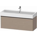 👉 Wastafelonderkast linnen Duravit D-Neo geschikt voor dubbele wastafel 118,4 x 44,2 44 cm, mat