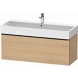 👉 Wastafelonderkast eiken Duravit D-Neo geschikt voor dubbele wastafel 118,4 x 44,2 44 cm, natuur mat