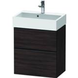 👉 Duravit D-Neo fonteinonderkast met 2 lades 62,5 x 58,4 x 37,2 cm, grafiet mat