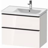 👉 Wastafelonderkast wit Duravit D-Neo voor wasbak rechts met 2 lades 78,4 x 45,2 62,5 cm, hoogglans