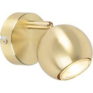 👉 Ronde spot messing One Size goud Retro 1-lichts - Gissi 8718881080517