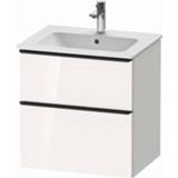 Duravit D-Neo wastafelonderkast met 2 lades 61 x 46,2 x 62,5 cm, wit mat