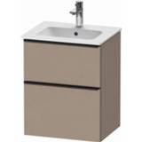 👉 Duravit D-Neo wastafelonderkast met 2 lades 51 x 40,2 x 62,5 cm, basalt mat