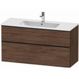 👉 Wastafelonderkast Duravit D-Neo met 2 lades 121 x 46,2 62,5 cm, noten donker mat