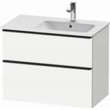 👉 Wastafelonderkast wit Duravit D-Neo voor wastafel rechts met 2 lades 81 x 46,2 62,5 cm, mat