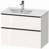 👉 Wastafelonderkast wit Duravit D-Neo voor wastafel links met 2 lades 81 x 46,2 62,5 cm,