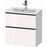 👉 Duravit D-Neo compacte wastafelonderkast met 2 lades 61 x 37,2 x 62,5 cm, wit mat