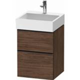 👉 Duravit D-Neo fonteinonderbouwkast met 2 lades 48,4 x 44,2 62,5 cm, noten donker mat