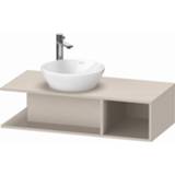 👉 Wastafelonderbouwkast Duravit D-Neo met open vak rechts 100 x 26 48 cm, taupe mat