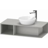 Wastafelonderbouwkast Duravit D-Neo met open vak links 100 x 26 48 cm, taupe mat