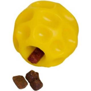 👉 Voerbal geel rubber One Size Color-Geel Starmark Dispensing Tetraflex 13 cm 873199001741