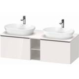 👉 Wastafelonderkast wit Duravit D-Neo met 2 lades en 1 open schap 140 x 55 45,9 cm, hoogglans 4063382131317