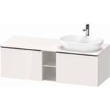👉 Duravit D-Neo wastafelonderkast geschikt voor wastafel rechts, met 2 lades en 1 open schap 140 x 55 x 45,9 cm, wit mat