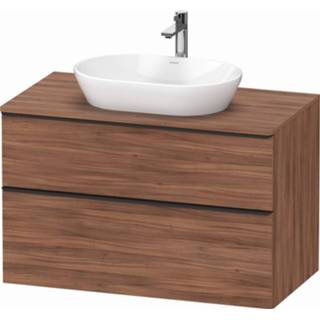 👉 Wastafelonderkast Duravit D-Neo met 2 lades 100 x 66,4 55 cm, noten mat