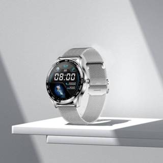👉 Smartwatch zwart zilver silicone aluminium Valante S5 Zwart/zilver 8720387720477