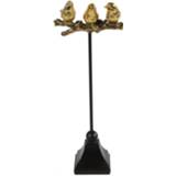 👉 Ornament staal goud Tom Parkieten Quintus 33 X 12 Cm 8718317760549