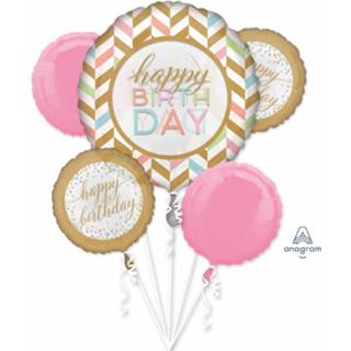 👉 Folie meisjes Amscan Ballonnenpakket Confetti Celebration 5 Stuks 26635371803