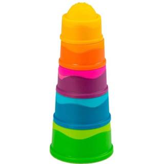 👉 Stapeltoren kunststof One Size Color-Meerkleurig Fat Brain Toys junior 25 cm 5-delig 811802026798