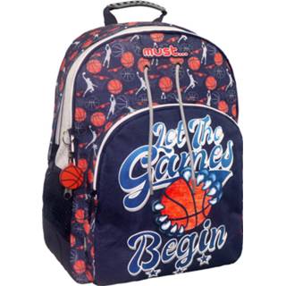 👉 Rugzak blauw polyester jongens Must Let The Games 25 Liter 5205698501142